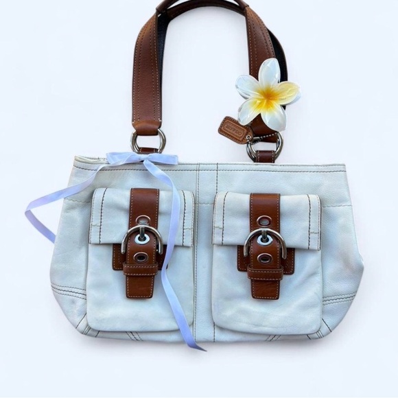 Coach Vintage Soho Cream Leather Shoulder bag - Picture 8 of 8